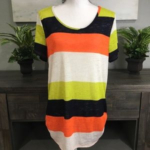 COPY - NWT Banabee Colorful Short Sleeve Top Size…